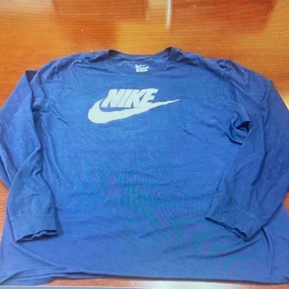 Nike Men's Blue Long Sleeve Shirt